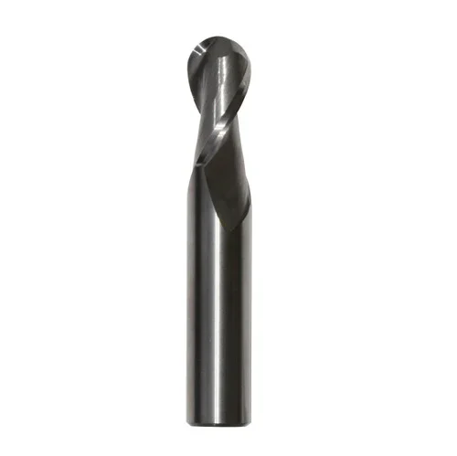 .0190 Carbide Micrograin 2 Flute Ball End Mill, Drill America