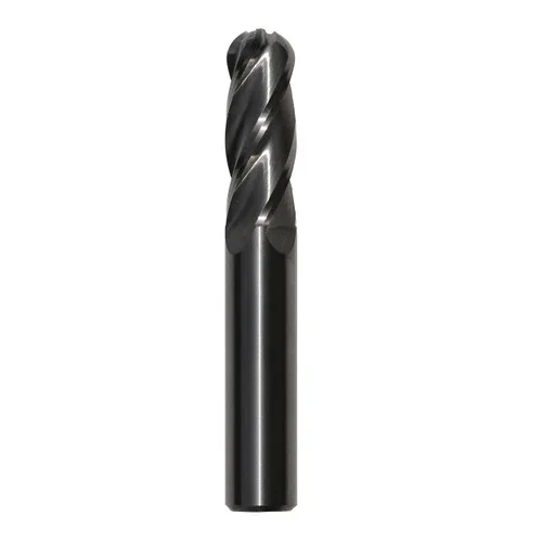 .0310 Carbide Micrograin 4 Flute Ball End Mill, Drill America
