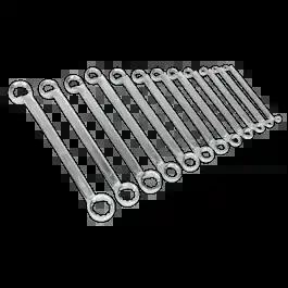 12pc Offset Double End Ring Spanner Set