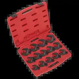 14pc 1/2″Sq Drive Crow‘s Foot Spanner Set