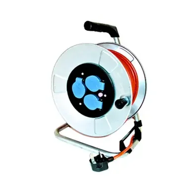 25M Metal Cable Reel – Orange