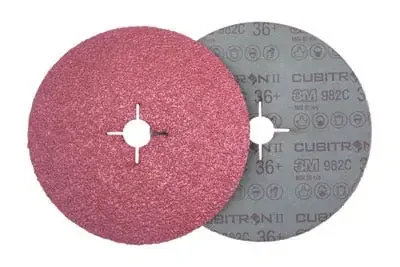 3M 115 x 22.23mm 60+ Grit 982C Precision Shaped Ceramic Fibre Disc