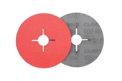 3M 125 x 22mm 60+ Grit 987C Cubitron II Precision Shaped Ceramic Fibre Disc