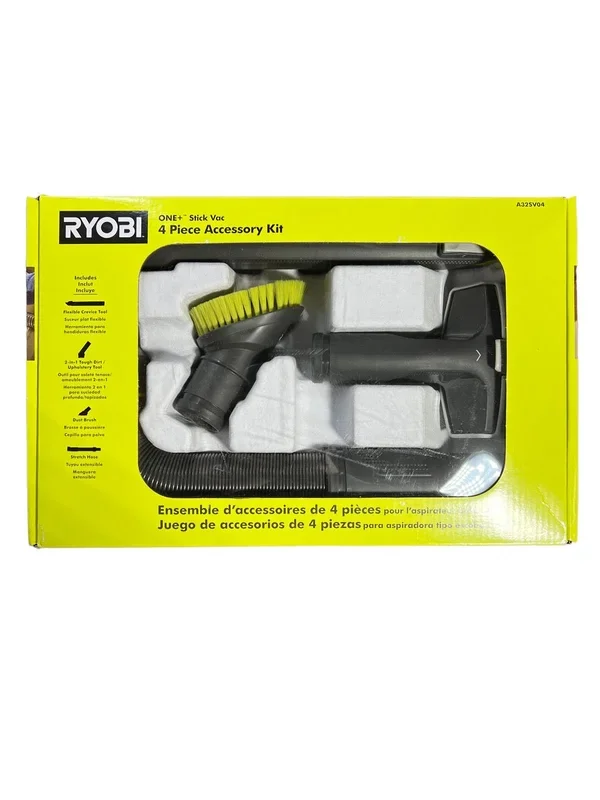 4-Piece Vacuum Accessory Kit for Ryobi 18-Volt ONE+ Stick Vacuum Cleaner P7181, P724, and P718