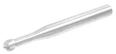Accupro 1.5 x 1.5mm 2 Flute Solid Carbide TiAlN Coated Ball Nose Mill with Straight Shank