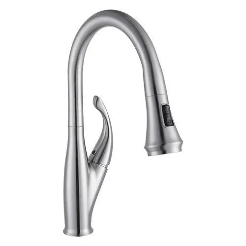 Dakota Sinks Signature 16 1/2 Inch Single Hole Pull-Down Kitchen Faucet