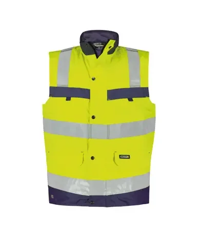 DASSY BILBAO High Visibility Yellow/Navy Body Warmer