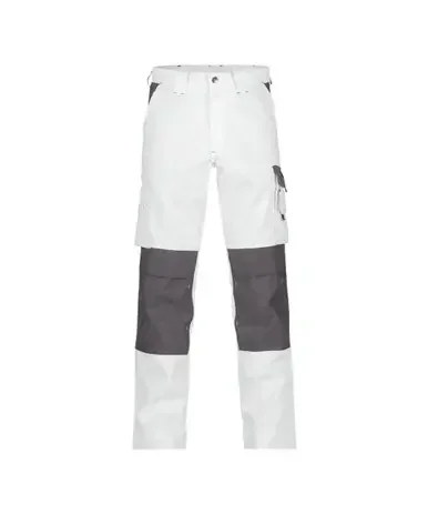 DASSY BOSTON Two-Tone Painters/Decorators Work Trousers White/Grey