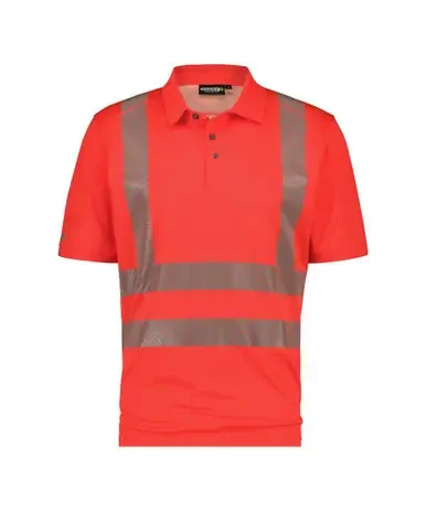 DASSY Brandon (710024) Red High visibility UV polo shirt