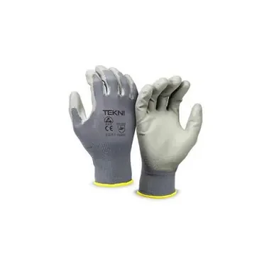 ESD Nylon Grey Glove PU Palm Coated