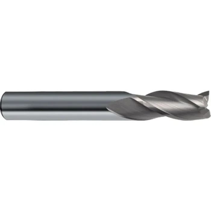 Guhring 3 x 7 x 57mm 3 Flute Solid Carbide Uncoated Square End Mill with Straight Shank 3559