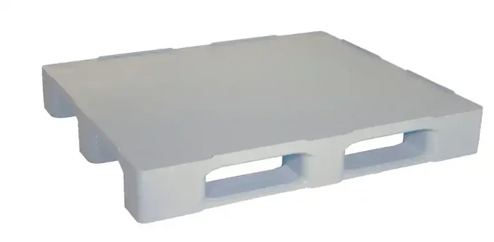 Hygiene pallet, in HDPE virgin material, 1008 x 1210 x 165 mm, 3 runners, with edge, Pack = 5 pieces