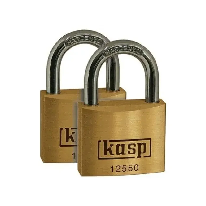 Kasp 125 Series Keyed Alike Premium Brass Padlock (Pack of 2)