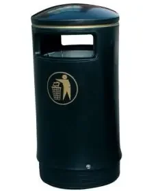 Outdoor Hooded Top Litter Bins – Premium 75 Litre Weather-Resistant Waste Solutions