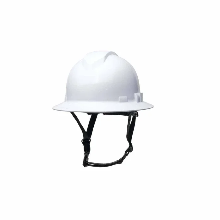 Pyramex HPT256110 Ridgeline T2 Full Brim Hard Hat with 6pt Ratchet Suspension – White