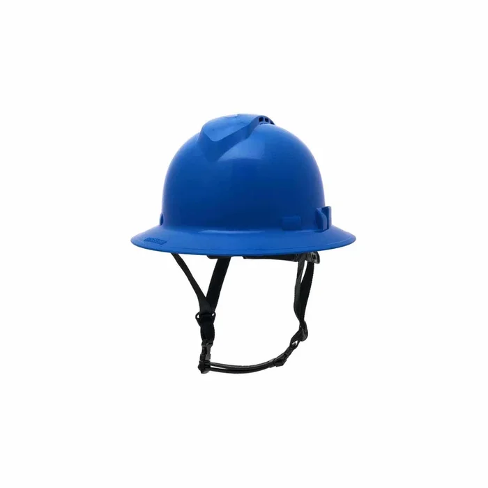 Pyramex HPT256160V Ridgeline T2 Full Brim Hard Hat – Vented – Blue – 6pt Ratchet Suspension