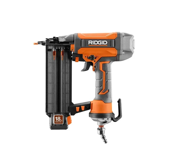 RIDGID 18-Gauge 2-1/8 in. Brad Nailer with CLEAN DRIVE Technology and Sample Nails – Factory Reconditioned