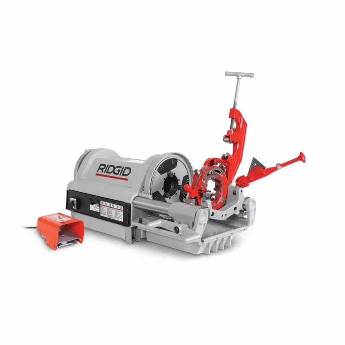 RIDGID 26097 1224 1/4″ – 4″ NPT Hammer Chuck Threading Machine, 240V