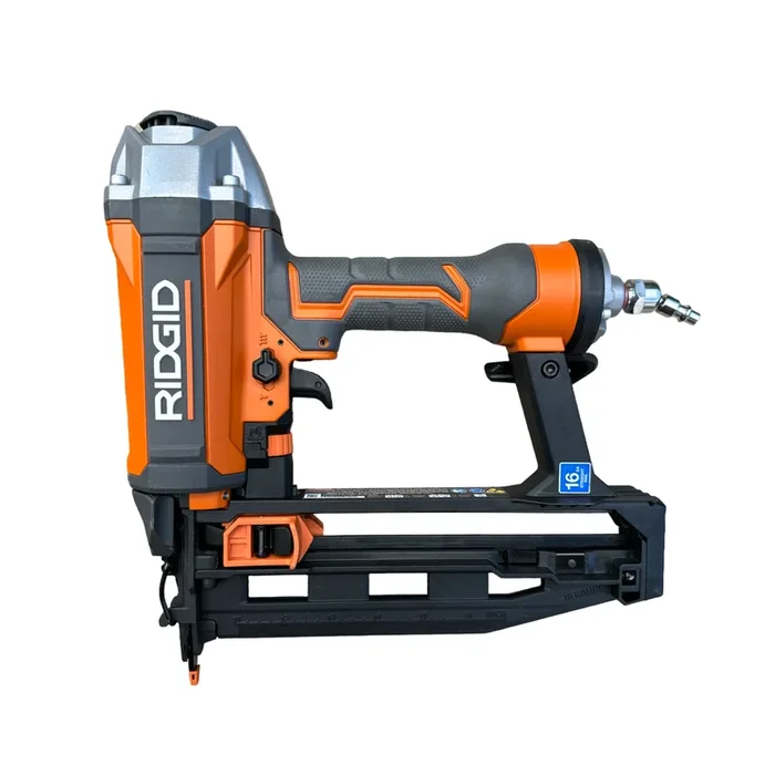 RIDGID Pneumatic 16-Gauge 2-1/2 in. Straight Finish Nailer with CLEAN DRIVE Technology – Factory Reconditioned
