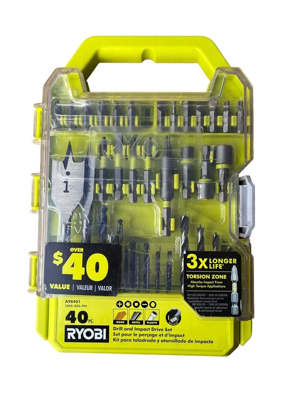 RYOBI Drill and Impact Drive Kit (40-Piece)