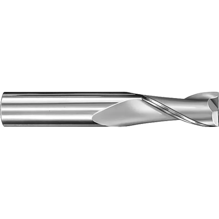 SGS 14 x 22 x 83mm 2 Flute Solid Carbide Uncoated Square End Mill with Straight Shank 45295