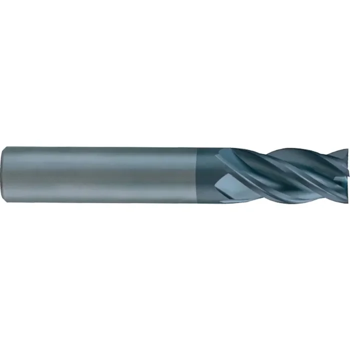 SGS 7/16 x 1 x 2-3/4in 4 Flute Solid Carbide Ti-NAMITE-X Coated Square End Mill with Weldon Shank 36532