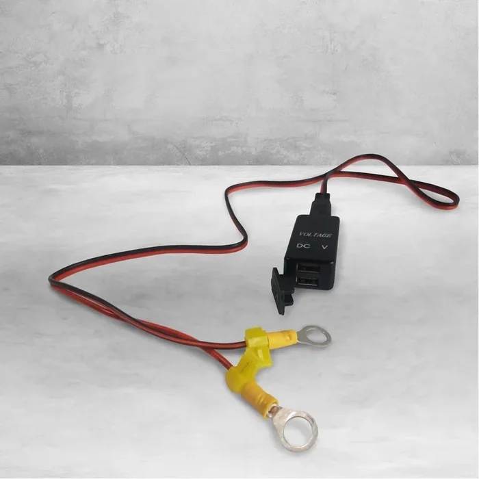 USB Phone Charger Voltmeter & Terminal Wiring Kit DLUSBVM